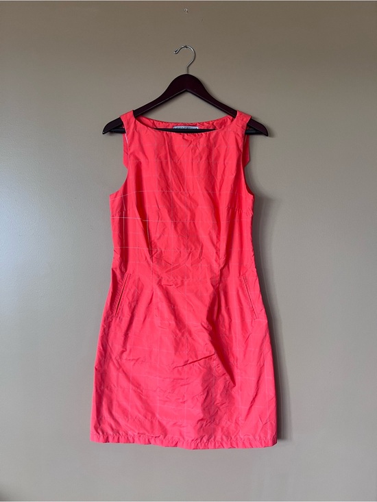 Vespertine Dresses & Skirts - Coral Sleeveless Mini Sheath Dress